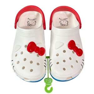 Crocs X Hello Kitty Classic Clog 50th Anniversary 2024‎ Women's Size 11 / M9